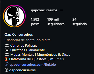 QAP Concurseiros no Instagram